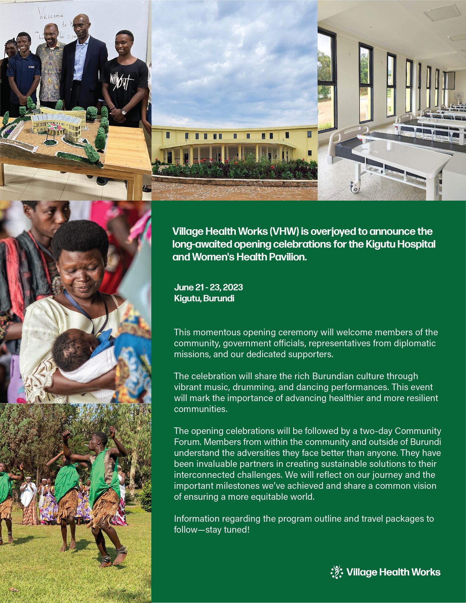 Join us! You're invited to the Grand Opening Ceremony in Burundi